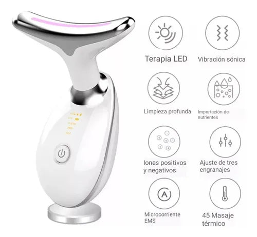 MASAJEADOR FACIAL REAFIRMANTE CON LED